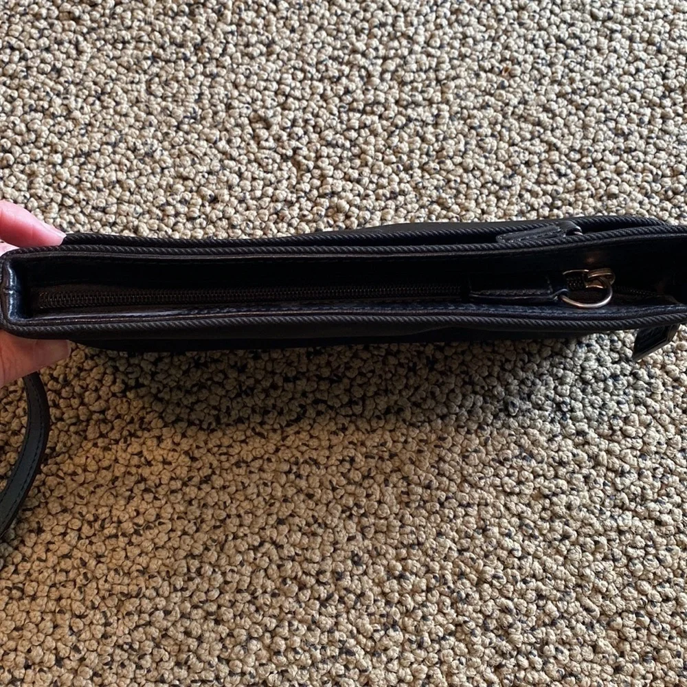 Coach Wristlet/Clutch Nylon & Leather Trim Bag in EUC